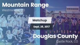 Matchup: Mountain Range vs. Douglas County  2017