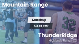 Matchup: Mountain Range vs. ThunderRidge  2017