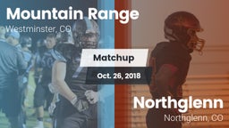 Matchup: Mountain Range vs. Northglenn  2018