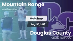 Matchup: Mountain Range vs. Douglas County  2019