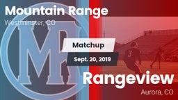 Matchup: Mountain Range vs. Rangeview  2019