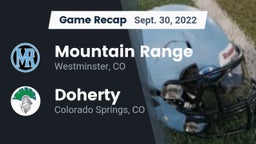 Recap: Mountain Range  vs. Doherty  2022