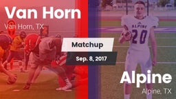 Matchup: Van Horn  vs. Alpine  2017