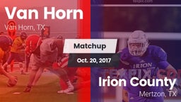 Matchup: Van Horn  vs. Irion County  2017