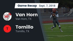 Recap: Van Horn  vs. Tornillo  2018