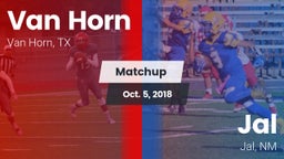 Matchup: Van Horn  vs. Jal  2018