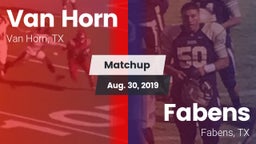 Matchup: Van Horn  vs. Fabens  2019