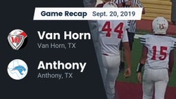 Recap: Van Horn  vs. Anthony  2019