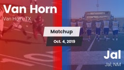 Matchup: Van Horn  vs. Jal  2019