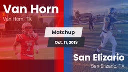 Matchup: Van Horn  vs. San Elizario  2019