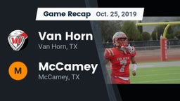 Recap: Van Horn  vs. McCamey  2019