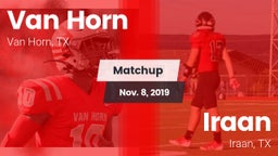 Matchup: Van Horn  vs. Iraan  2019