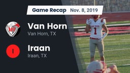 Recap: Van Horn  vs. Iraan  2019
