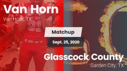 Matchup: Van Horn  vs. Glasscock County  2020