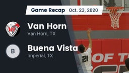 Recap: Van Horn  vs. Buena Vista  2020