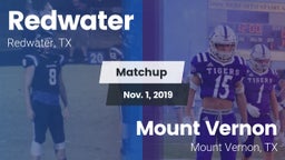 Matchup: Redwater  vs. Mount Vernon  2019