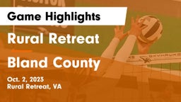 Rural Retreat  vs Bland County Game Highlights - Oct. 2, 2023