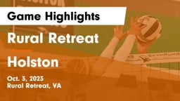 Rural Retreat  vs Holston  Game Highlights - Oct. 3, 2023