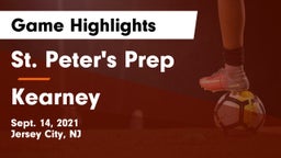St. Peter's Prep  vs Kearney  Game Highlights - Sept. 14, 2021