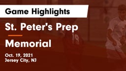 St. Peter's Prep  vs Memorial Game Highlights - Oct. 19, 2021