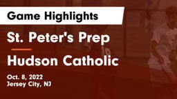 St. Peter's Prep  vs Hudson Catholic  Game Highlights - Oct. 8, 2022