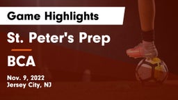 St. Peter's Prep  vs BCA Game Highlights - Nov. 9, 2022