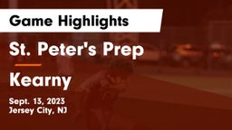 St. Peter's Prep  vs Kearny  Game Highlights - Sept. 13, 2023