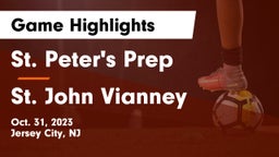 St. Peter's Prep  vs St. John Vianney Game Highlights - Oct. 31, 2023