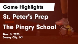 St. Peter's Prep  vs The Pingry School Game Highlights - Nov. 3, 2023