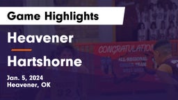 Heavener  vs Hartshorne  Game Highlights - Jan. 5, 2024