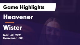 Heavener  vs Wister Game Highlights - Nov. 30, 2021