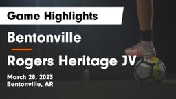 Bentonville  vs Rogers Heritage JV Game Highlights - March 28, 2023