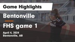 Bentonville  vs FHS game 1 Game Highlights - April 4, 2024