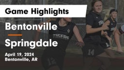 Bentonville  vs Springdale  Game Highlights - April 19, 2024