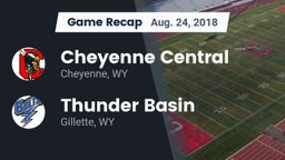 Recap: Cheyenne Central  vs. Thunder Basin  2018