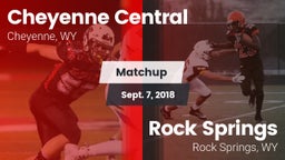 Matchup: Cheyenne Central vs. Rock Springs  2018