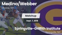 Matchup: Medina/Webber High S vs. Springville-Griffith Institute  2018
