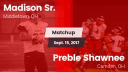 Matchup: Madison vs. Preble Shawnee  2017