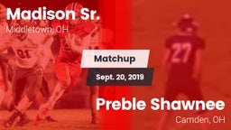 Matchup: Madison vs. Preble Shawnee  2019