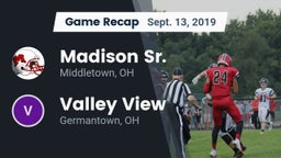 Recap: Madison Sr.  vs. Valley View  2019