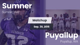 Matchup: Sumner  vs. Puyallup  2016