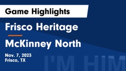 Frisco Heritage  vs McKinney North  Game Highlights - Nov. 7, 2023