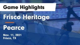 Frisco Heritage  vs Pearce  Game Highlights - Nov. 11, 2021