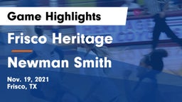 Frisco Heritage  vs Newman Smith  Game Highlights - Nov. 19, 2021