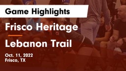 Frisco Heritage  vs Lebanon Trail  Game Highlights - Oct. 11, 2022