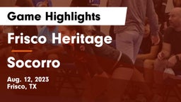 Frisco Heritage  vs Socorro  Game Highlights - Aug. 12, 2023