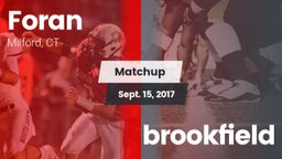 Matchup: Foran  vs. brookfield 2017