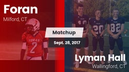 Matchup: Foran  vs. Lyman Hall  2017