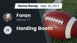 Recap: Foran  vs. Harding Booth 2017