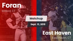 Matchup: Foran  vs. East Haven  2019